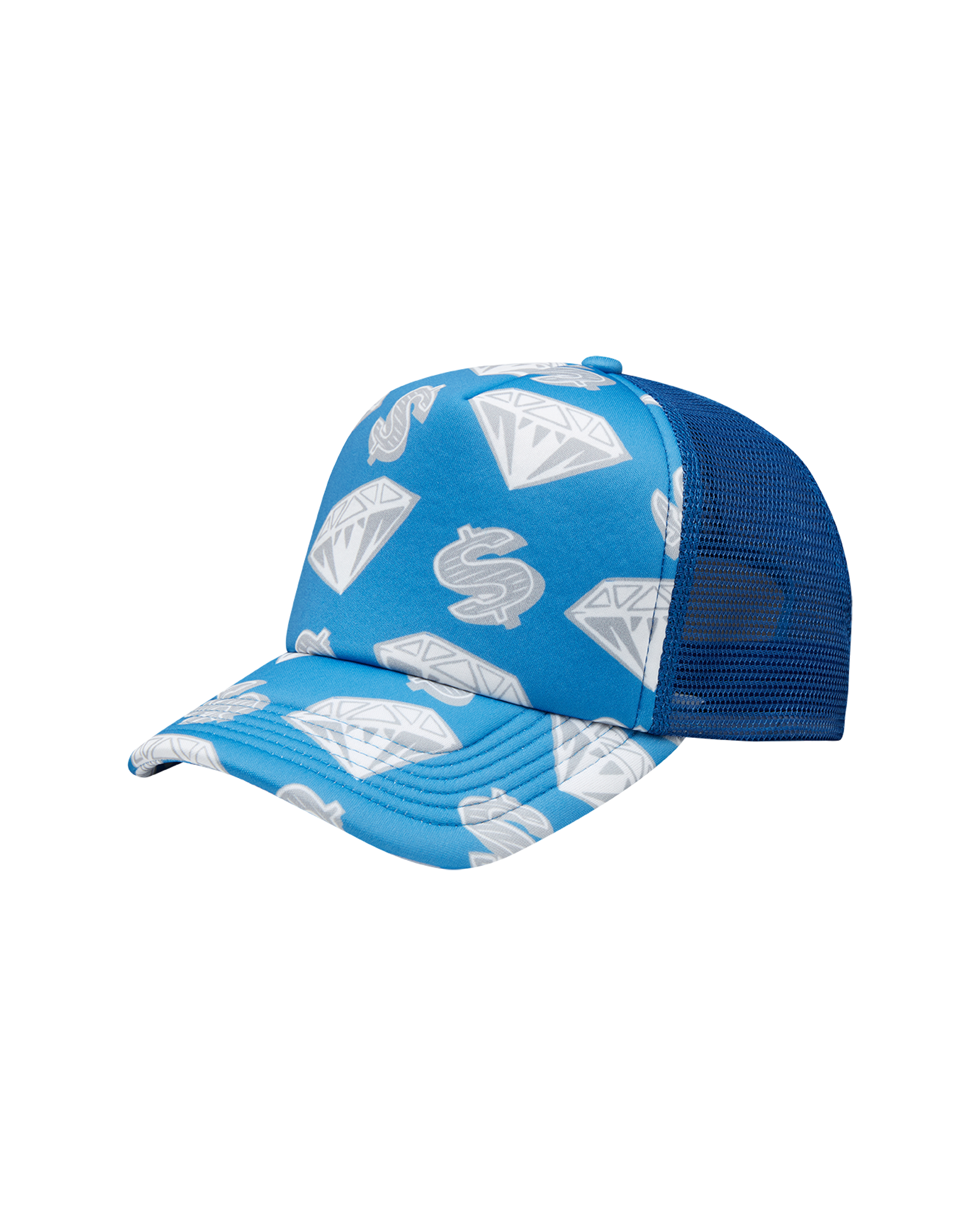 Diamonds & Dollars Snapback Trucker Hat