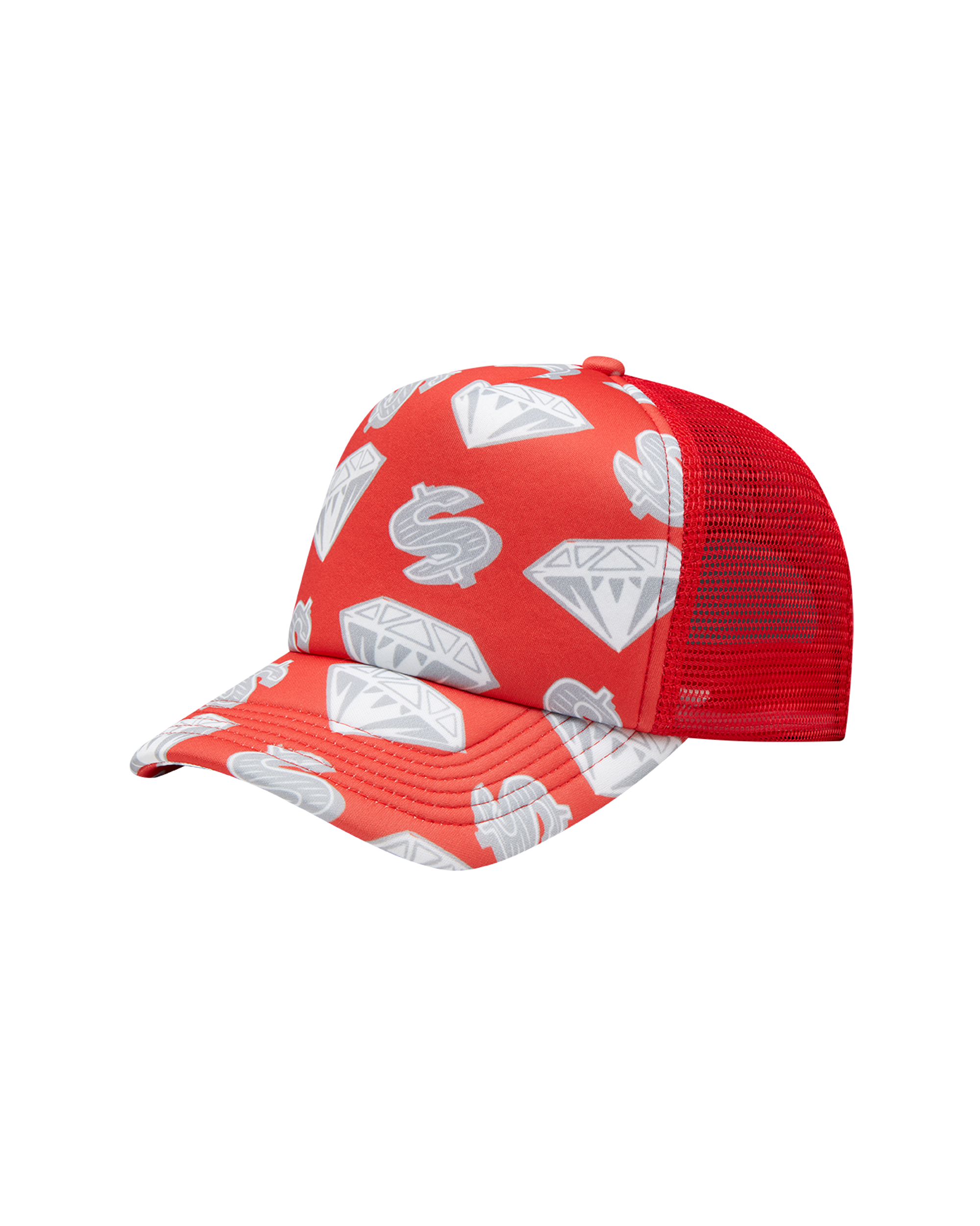 Diamonds & Dollars Snapback Trucker Hat